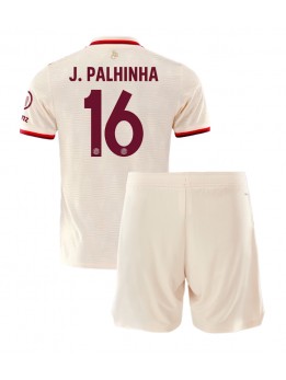 Bayern Munich Joao Palhinha #16 Ausweichtrikot für Kinder 2024-25 Kurzarm (+ Kurze Hosen)